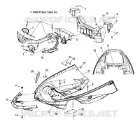 CARROSSERIE AVANT MOUNTING AND FRONT PARE CHOCS