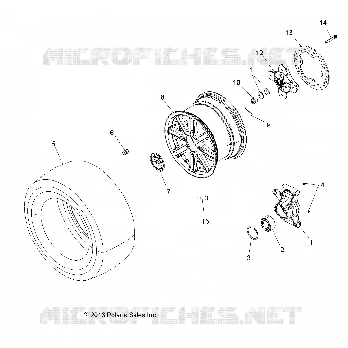 ROUES, REAR AND HUB