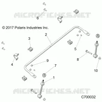 SUSPENSION, FRONT BARRE STABILISATRICE