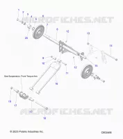 SUSPENSION, BRAS DE SUSPENSION ARRIERE