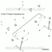 SUSPENSION, FRONT BARRE STABILISATRICE