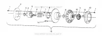 EMBRAYAGE DE TRANSMISSION ASSEMBLY 500 CARB 0962764, 500 CARB SKS 0962564,  500 CARB SK (4931873187C007)