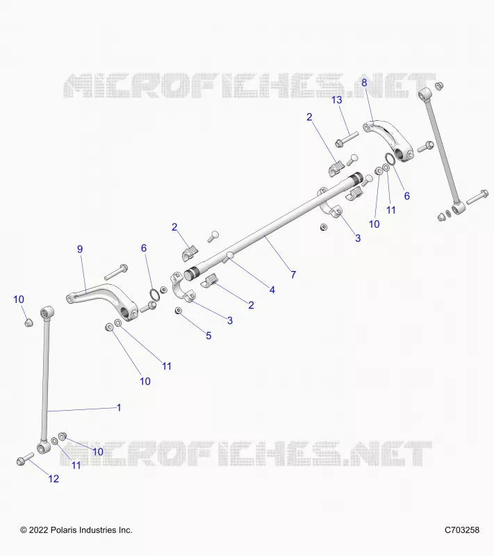 SUSPENSION, REAR BARRE STABILISATRICE
