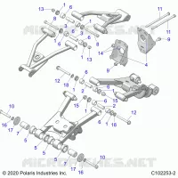 SUSPENSION ARRIERE CONTROL ARM MOUNTING