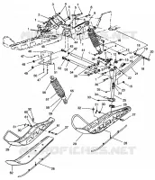 SUSPENSION AVANT AND SKI 500 CARB SKS 0962564,  EUROPEAN 500 CARB SKS E9625 (4931873187B001)