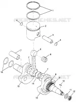 PISTON ET VILEBREQUIN (BLAZER) TRAIL BLAZER W97BA25C (4940124012D001)