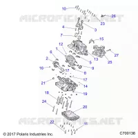 ENGINE, CRANKCASE AND VILEBREQUIN