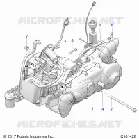 ENGINE, ENGINE AND SUPPORT TRANSMISSION