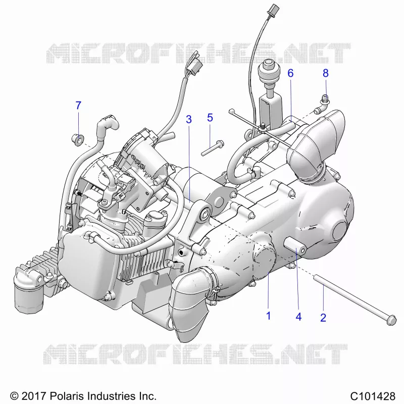 ENGINE, ENGINE AND SUPPORT TRANSMISSION