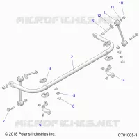 SUSPENSION, BARRE STABILISATRICE, REAR