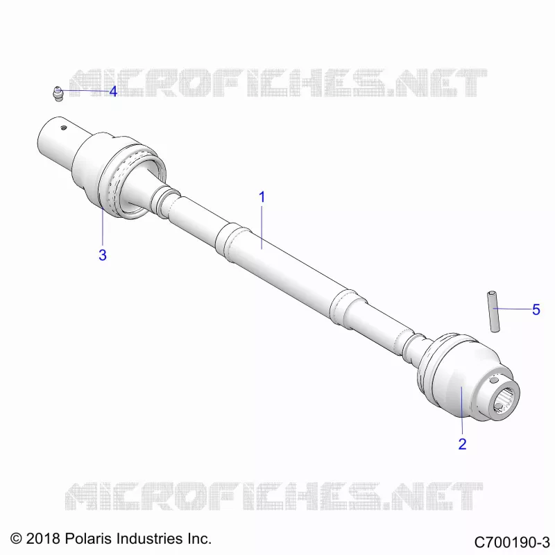 SYSTÃˆME DE TRANSMISSION, FRONT PROP SHAFT