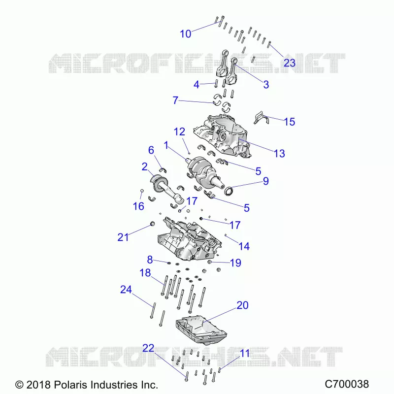 CARTERS MOTEUR AND CRANKSHAFT