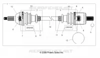 SYSTÈME DE TRANSMISSION, CARDAN AVANT
