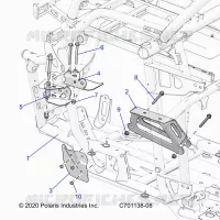 CHASSIS, MOTEUR AND REAR DRIVELINE MOUNTING