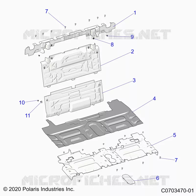 CARROSSERIE ARRIERE CLOSEOFF, CENTER PANELS