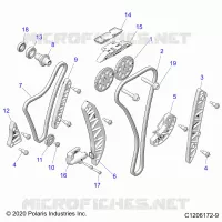 ENGINE, TIMING AND OIL CHAINE DRIVES