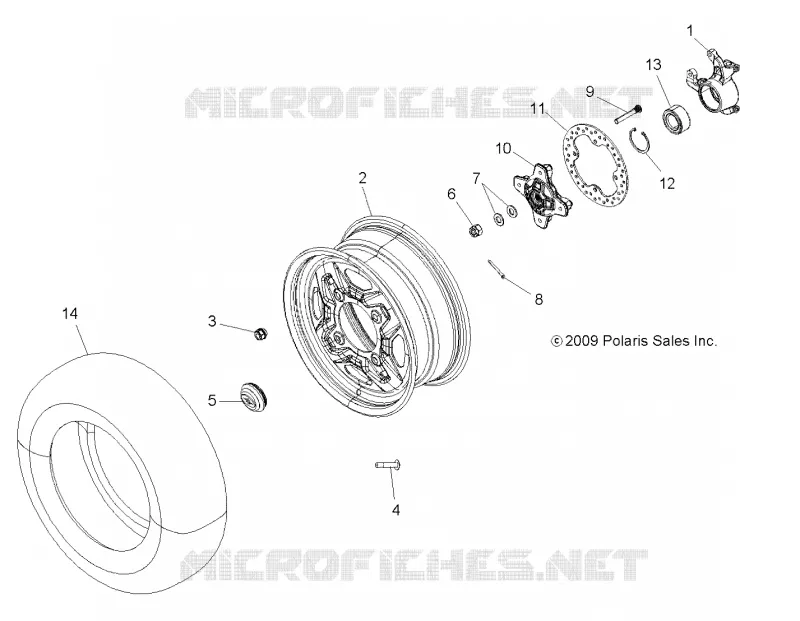 ROUES, FRONT and HUB