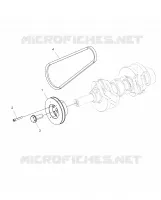 ENGINE, POULIE DE TRANSMISSION AND DRIVE BELT