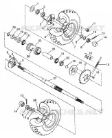 PONT ARRIERE Magnum 6X6 W97AE42A and Swedish Magnum 6X6 S97AE42E (4940754075D001)
