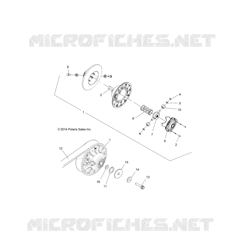 SYSTÈME DE TRANSMISSION, SECONDARY CLUTCH