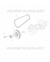 ENGINE, POULIE DE TRANSMISSION AND DRIVE BELT