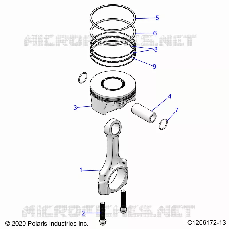 ENGINE, PISTON ET BIELLE