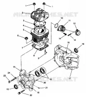 CARTERS MOTEUR and CYLINDRE STARLITE GT 0943127 (49250125010032)