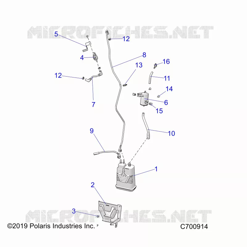 SYSTÃˆME D'ALIMENTATION, TANK, EVAP -R23T6A99B1 T6E99BD/BM/B9 (C700914)