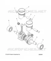 ENGINE, PISTON AND VILEBREQUIN