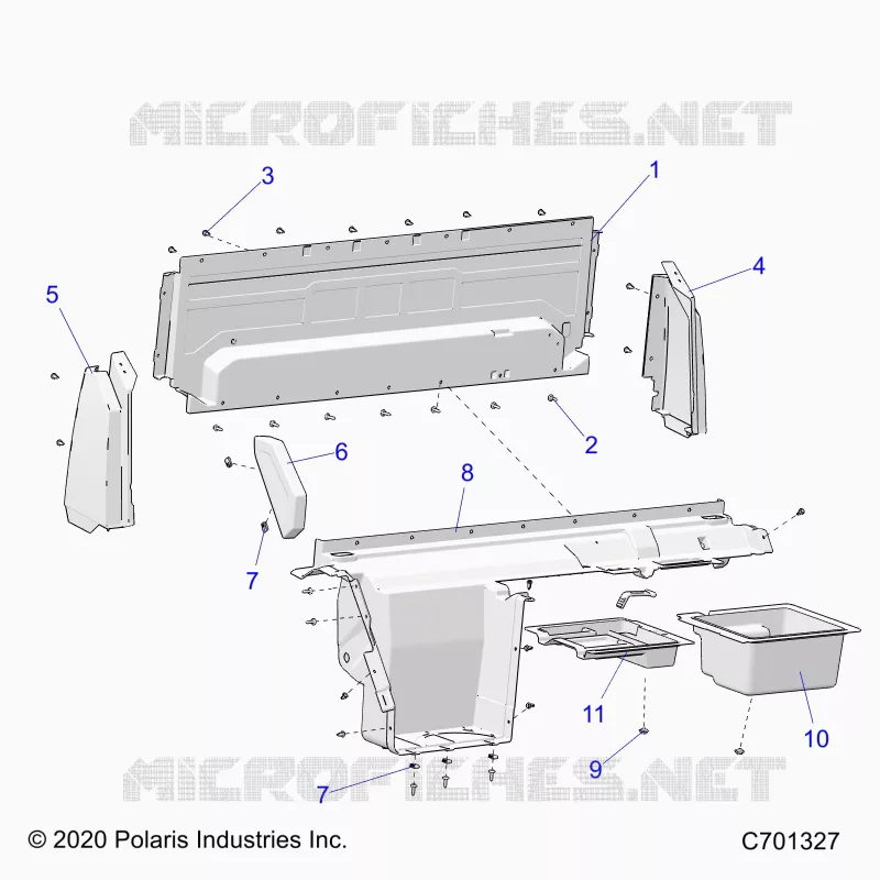 CARROSSERIE ARRIERE CLOSEOFF, AND FENDERS