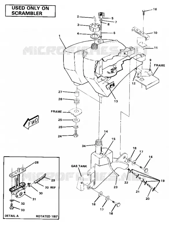RESERVOIR A CARBURANT-SCRAMBLER (4911991199014A)