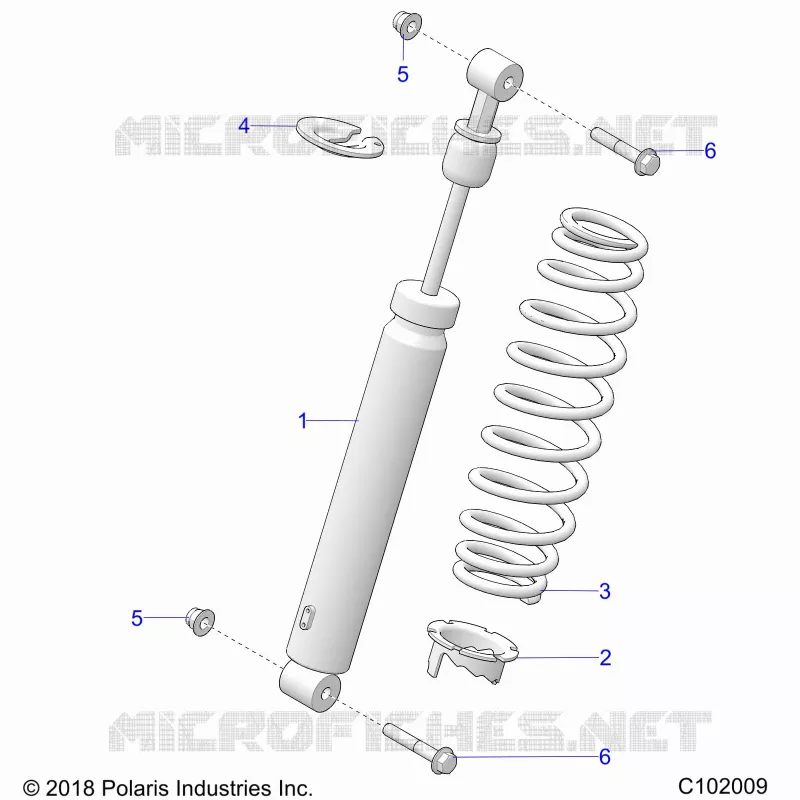 SUSPENSION, AMORTISSEUR AVANT