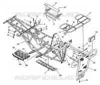 PARE CHOCS / PORTE PAQUET MOUNTING 6X6 350L S938739 (4924362436003A)