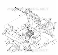 ENGINE AND SUPPORT SILENCIEUX (4914761476005A)