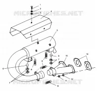 ECHAPPEMENT LITE GT 0963133 and EUROPEAN LITE GT E963133 (4933083308B014)