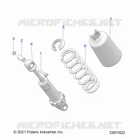 SUSPENSION, AMORTISSEUR AVANT TRACK (7045714)