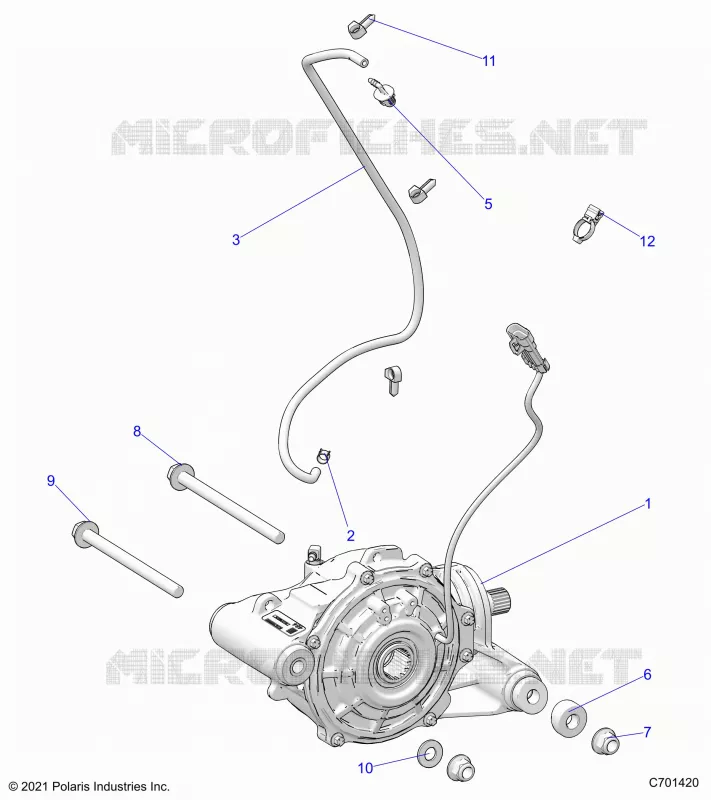 SYSTÃˆME DE TRANSMISSION, FRONT GEARCASE MOUNTING