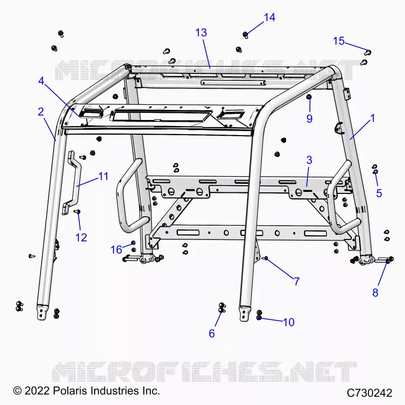 CHASSIS, CAB CADRE