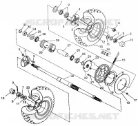PONT ARRIERE  Magnum 4x4 W968144 and  Swedish Magnum 4x4 S968144 (4936053605C007)