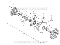 EMBRAYAGE DE TRANSMISSION ASSEMBLY STORM 0950782, STORM SKS 0950582,  EURO STORM E950782 (4929012901C001)