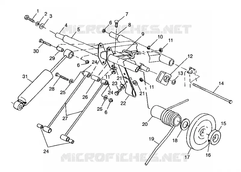 BRAS DE SUSPENSION ARRIERE 500 INDY 0982764(A)(B) AND EUROPEAN 500 INDY E982764A (4942104210B010)