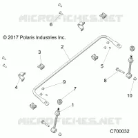 SUSPENSION, FRONT BARRE STABILISATRICE