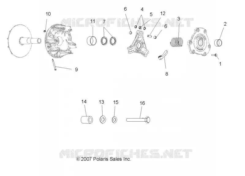 SYSTÈME DE TRANSMISSION, PRIMARY CLUTCH