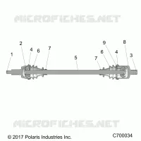 SYSTEME DE TRANSMISSION, FRONT HALF SHAFT