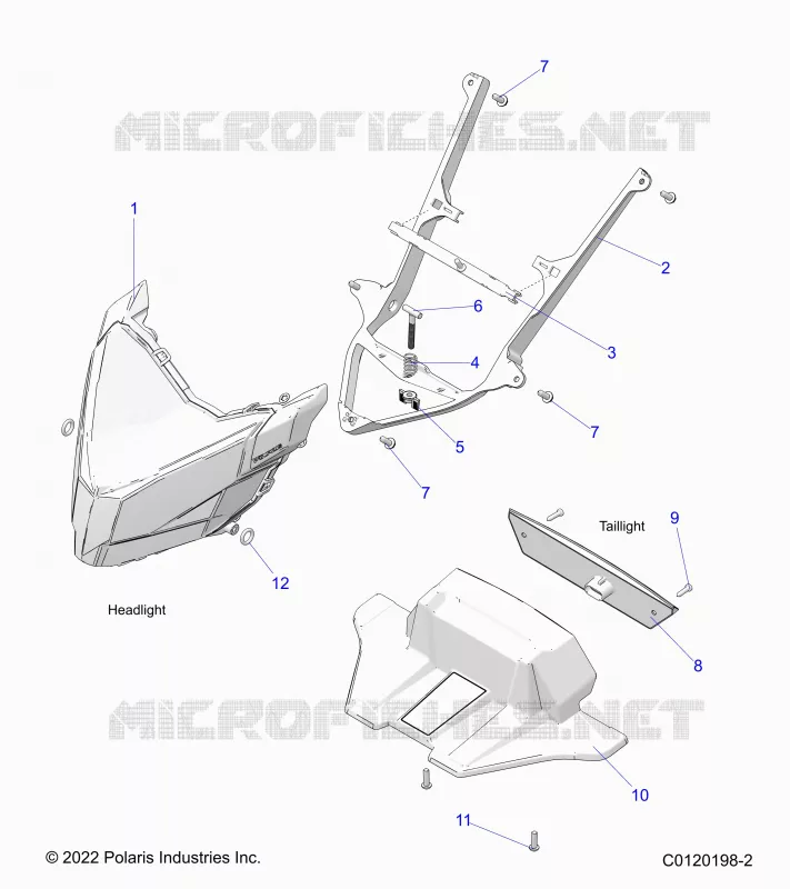 ELECTRICITE, HEADLIGHT AND TAILLIGHT
