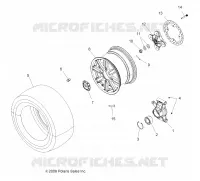ROUES, REAR AND HUB