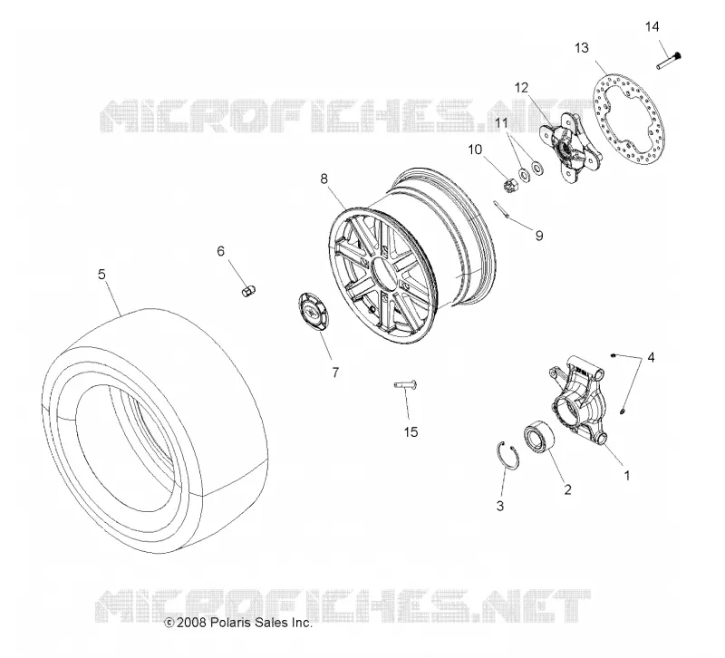 ROUES, REAR AND HUB