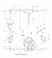 MOTEUR, CARBURATEUR, UPPER