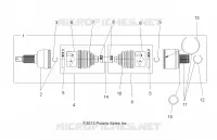 DRIVE TRAIN, DRIVE ARBRE DE TRANSMISSION ARRIERE