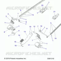 CHASSIS, PROTECTION D'EMBRAYAGE, FOOTRESTS, TUNNEL GRIPS